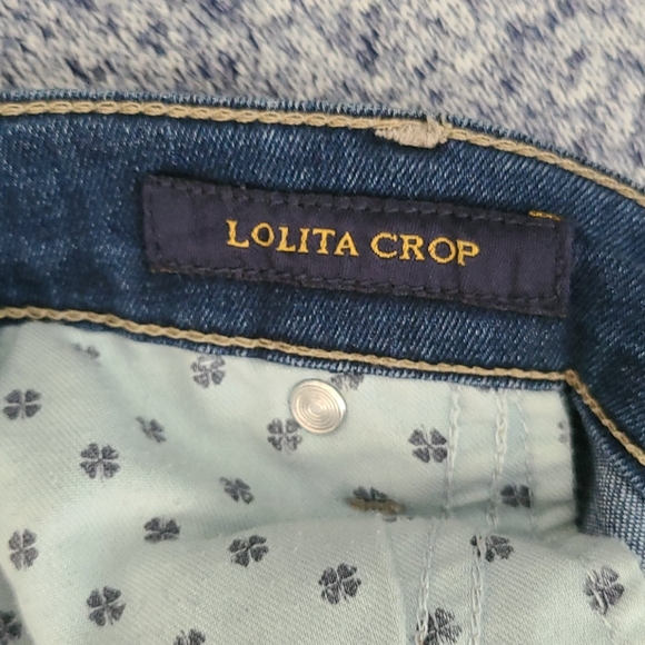 Lucky Brand ankle length mid rise ripped jeans - Picture 3 of 6